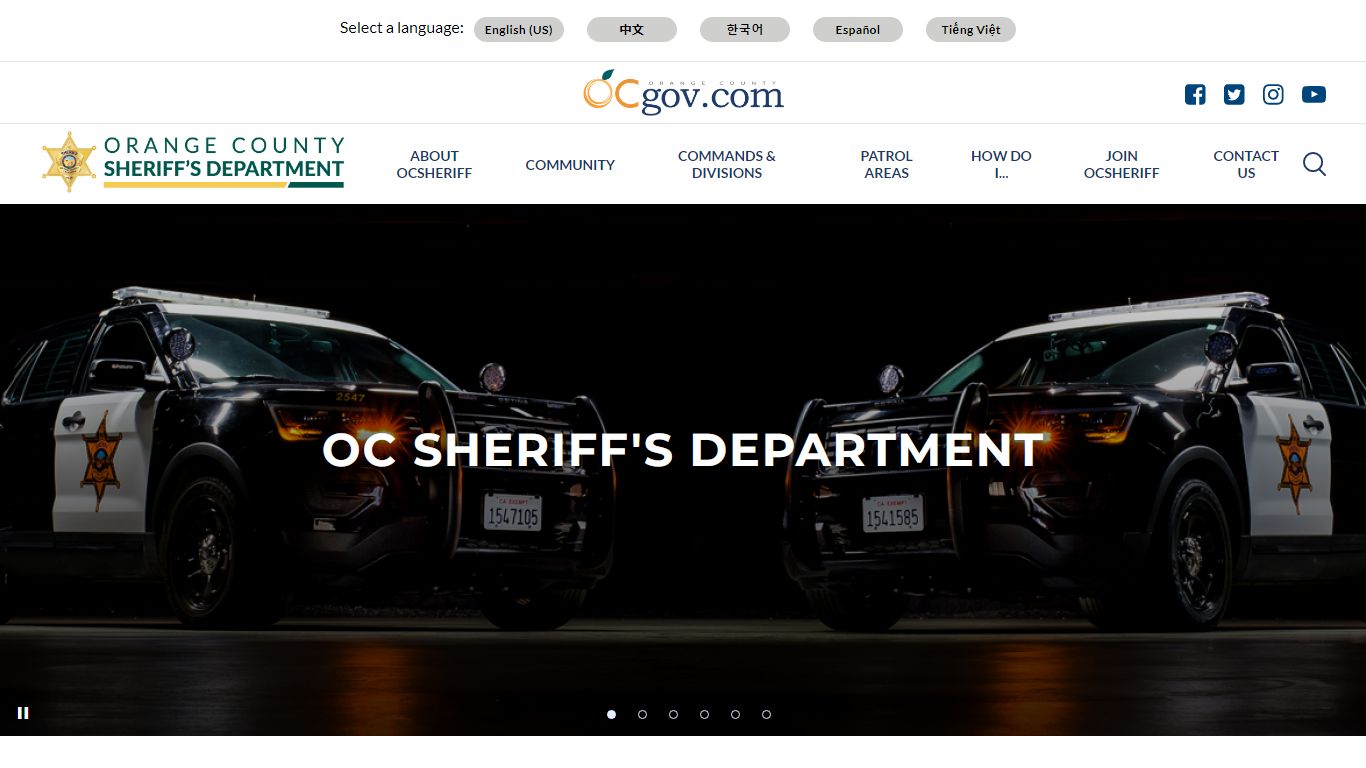 OC Sheriff's Department, CA | Orange County California - Sheriff's ...